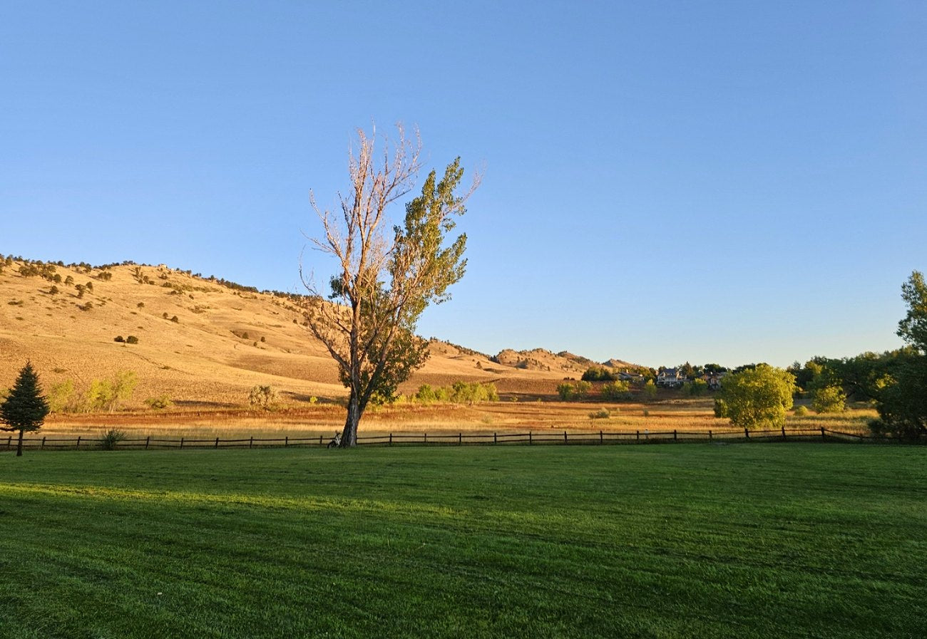 The training field beneath the Boulder foothills